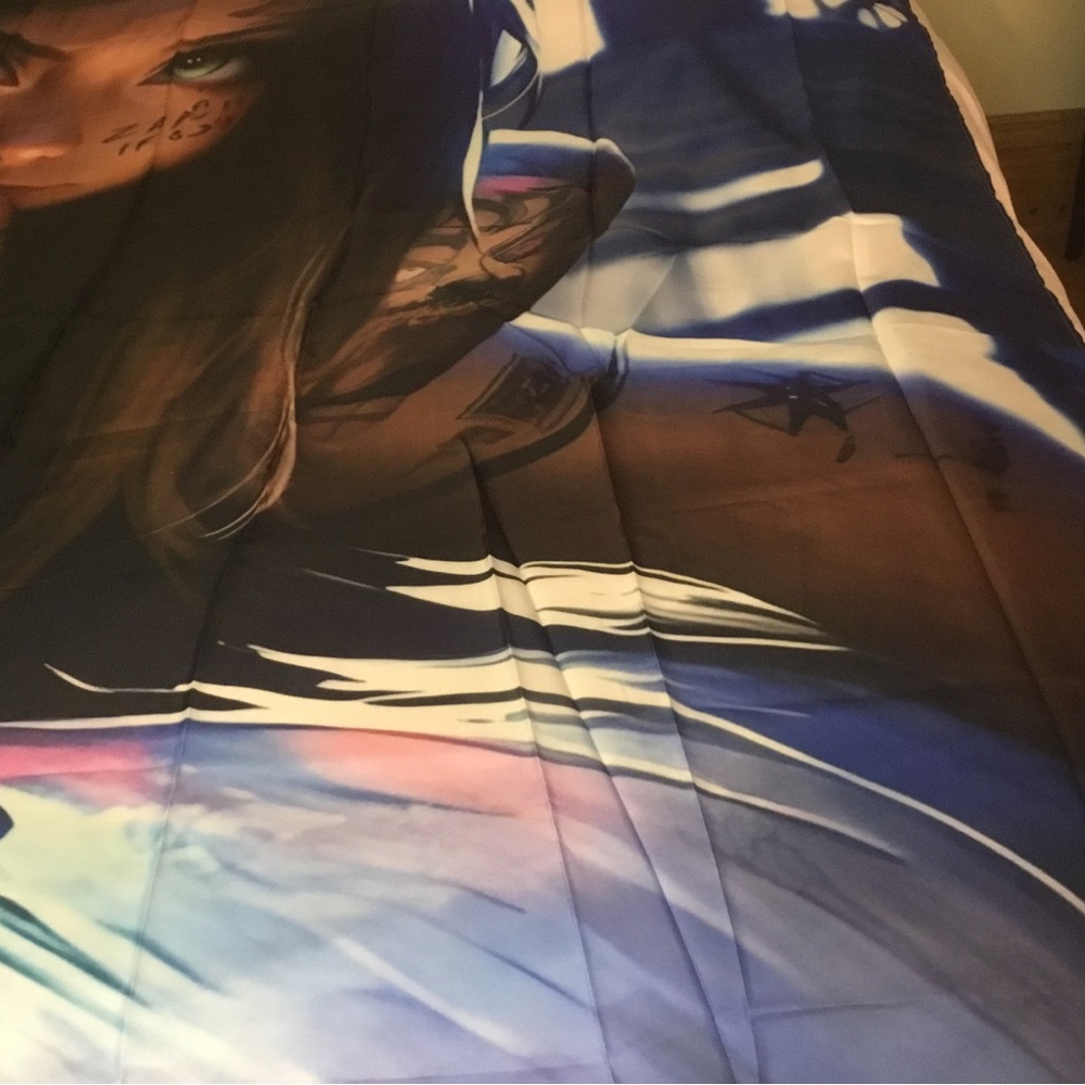 Colorful Anime Character Shower Curtain - Picture 2 of 4